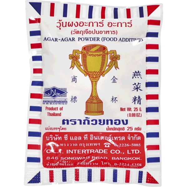 Pó Agar-Agar embalagem 25 g