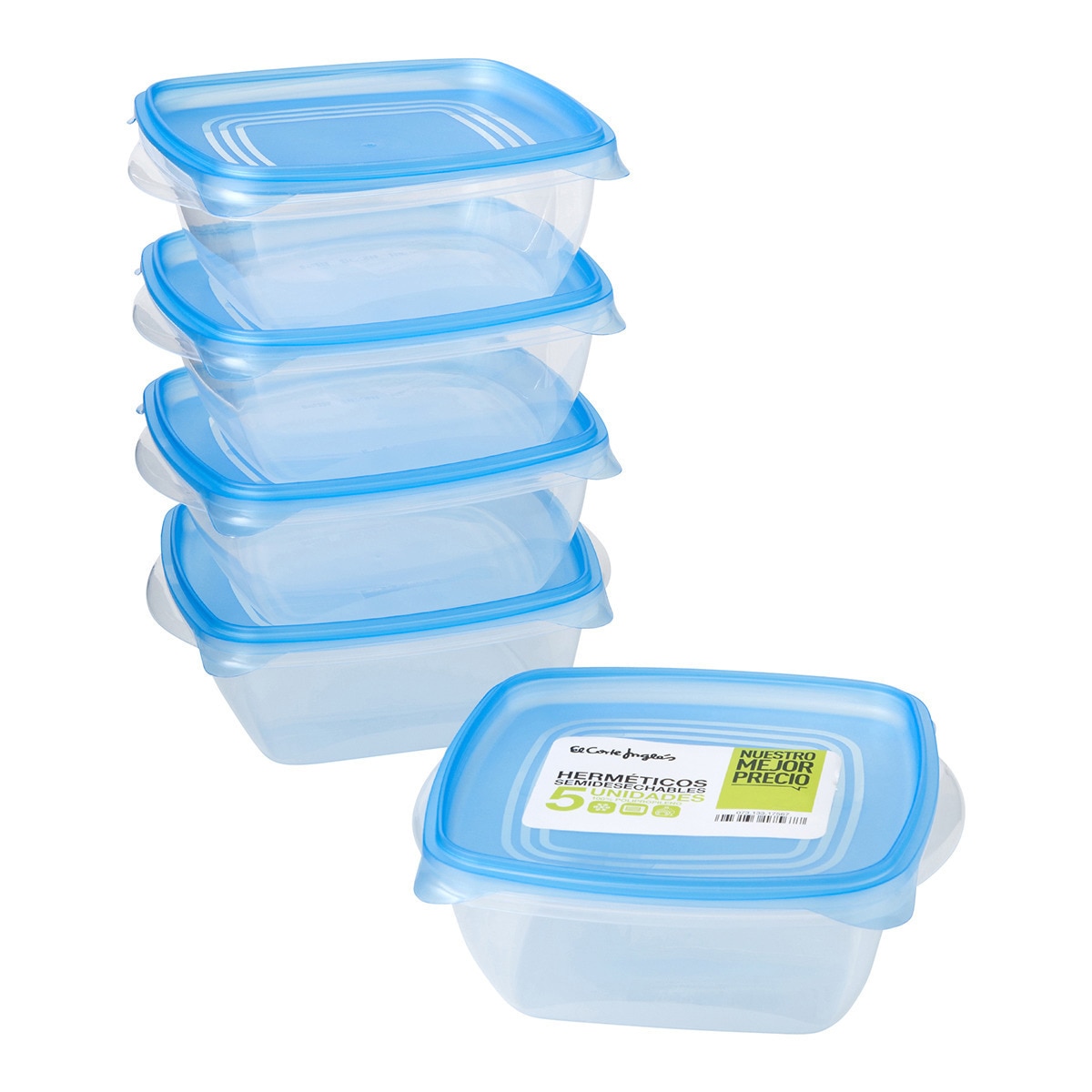 El Corte Inglés Our Best Price set of 5 hermetically sealed containers · Home · El Corte Inglés