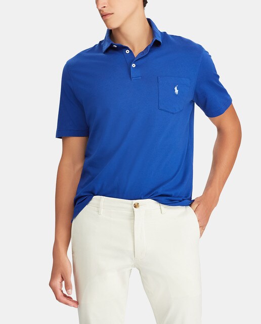 ralph lauren slim fit pique shirt