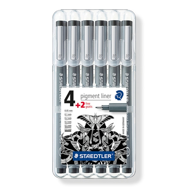 Estuche 6 Calibrados Pigment Liner 308