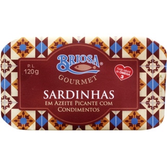 Briosa Sardinhas em Azeite Picante com Condimentos lata 120 g