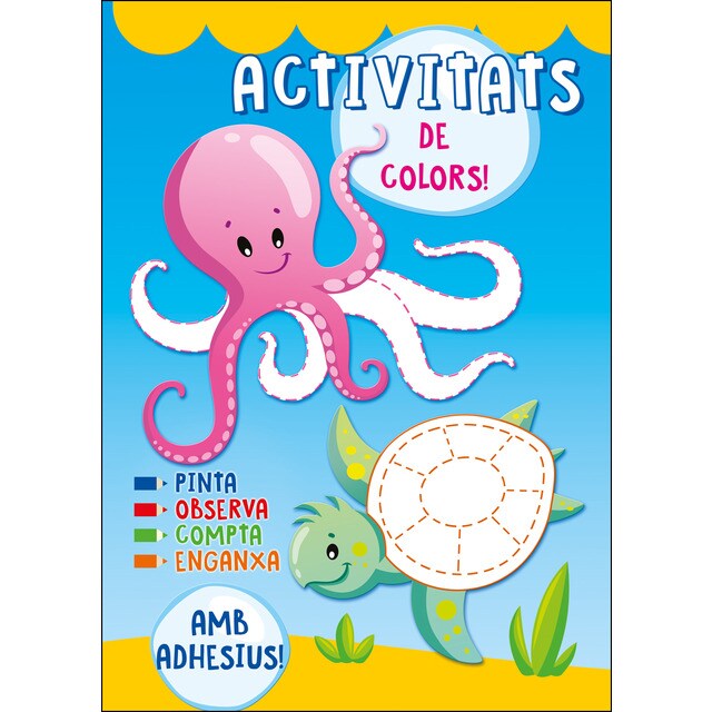 Activitats de colors amb adhesius: animals