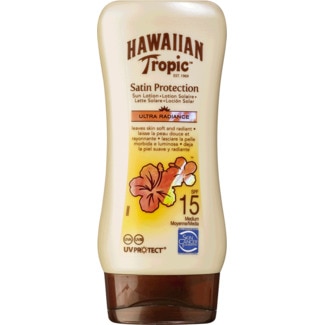 Hawaiian Tropic Loção Protetora FP 15 embalagem 180 ml