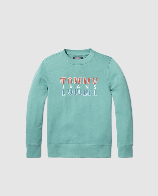 tommy hilfiger turquoise sweatshirt