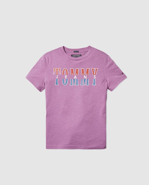 purple tommy hilfiger t shirt