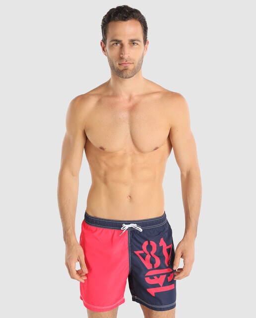 Bermuda Bañador Con Guess Laterales Bicolor Bolsillos Hombre De OTlukwXZiP