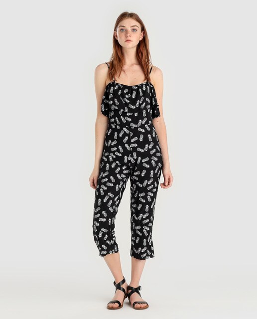 pineapple print jumpsuit