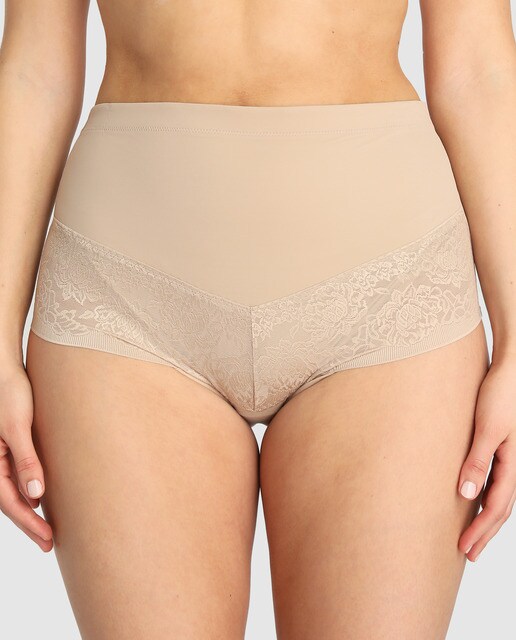 Cueca tipo cinta Curvy Maidenform bege