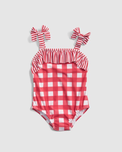 Inglés · Moda El Niña Gap Cuadros Con Bañador De Corte Pn0w8Ok