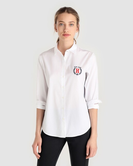 tommy hilfiger white shirt womens