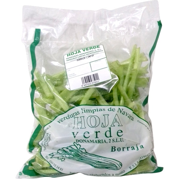 HOJA VERDE borraja limpia bolsa 500 g