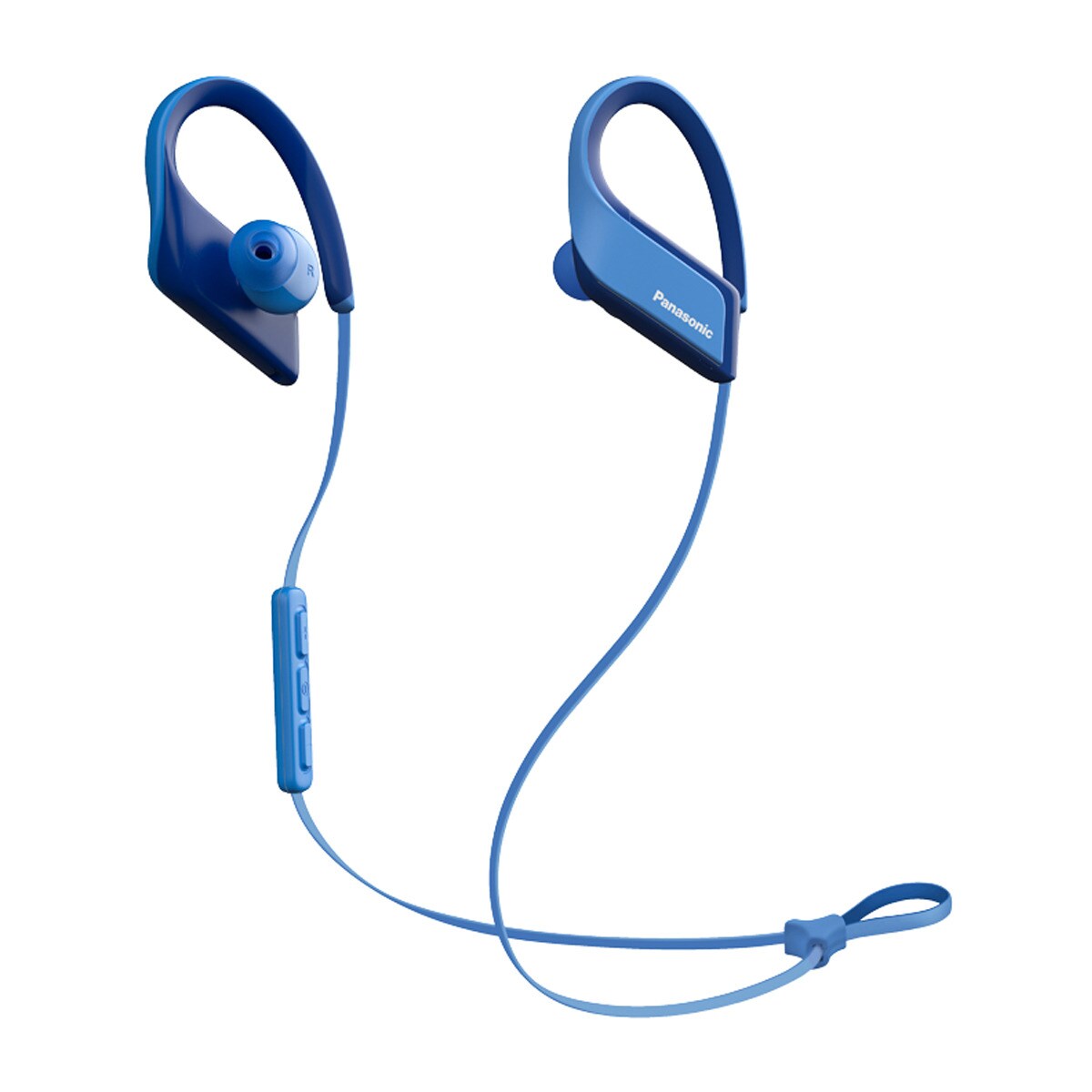 Auriculares deportivos de botón Panasonic RP-BTS35E-A con micrófono y Bluetooth