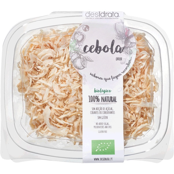 Cebola Desidratada sem Glúten Biológica embalagem 70 g