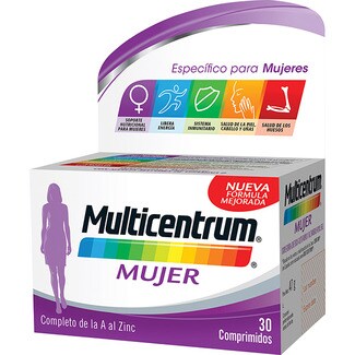 MULTICENTRUM Mujer multivitamínico completo para mujeres caja 30 comprimidos