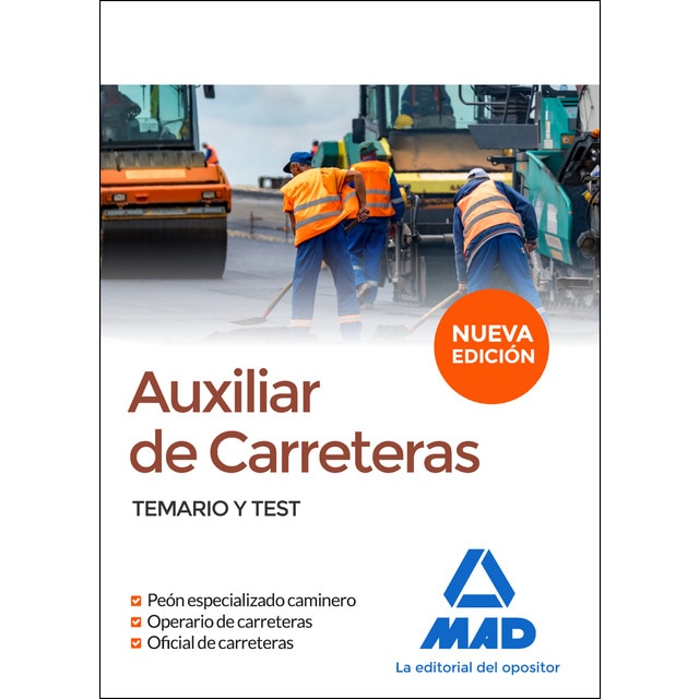 Auxiliar de carreteras. Temario y test. (Tapa blanda)