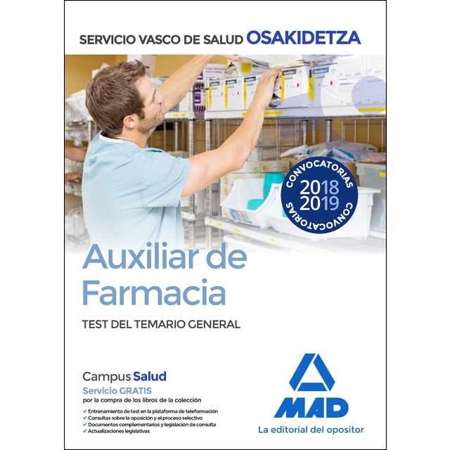 Auxiliar de Farmacia de Osakidetza-Servicio Vasco de Salud. Test General.pdf