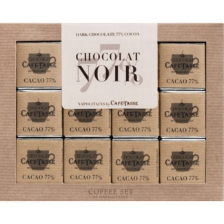 Café-Tasse Napolitanas de Chocolate Preto 77% Cacau embalagem 180 g