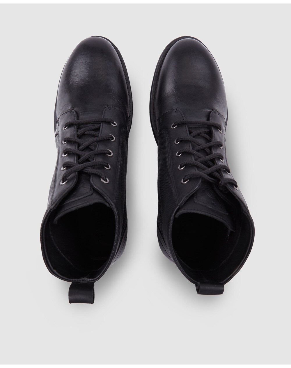 Stivali da uomo Fórmula Joven di colore nero con lac... A25491902