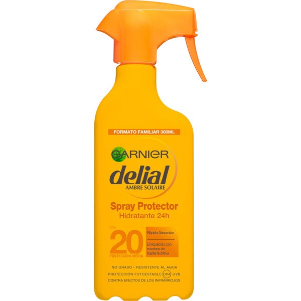 Moisturising sun lotion SPF20 waterresistant spray gun 300 ml