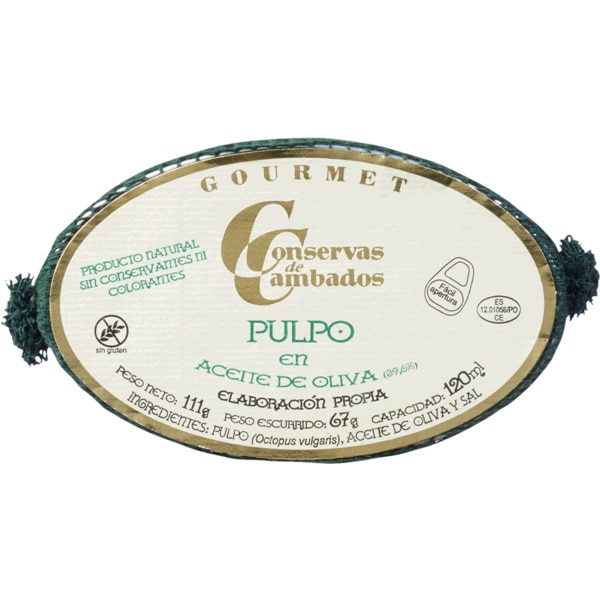 Polvo em Azeite lata 111 g