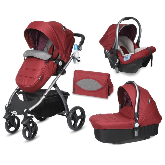 Playxtrem - Coche De Paseo Trío Skyline Autum Vino