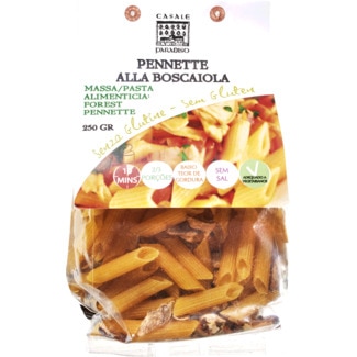 Casale Paradiso Massa Pennette Alla Boscaiola sem Glúten embalagem 250 g