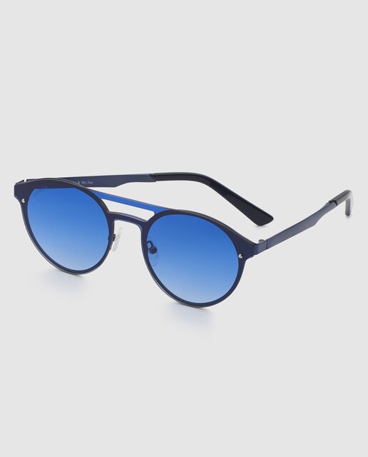 Montura MrJoe Unisex De Joamp; Moda Metálica · Gafas Sol Con Azul droWCxBe