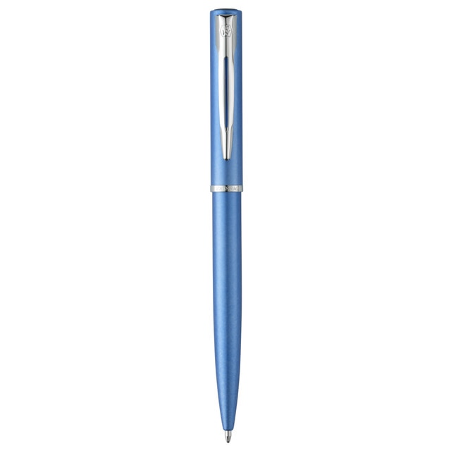Bolígrafo con Adornos Cromados Allure Waterman Azul.