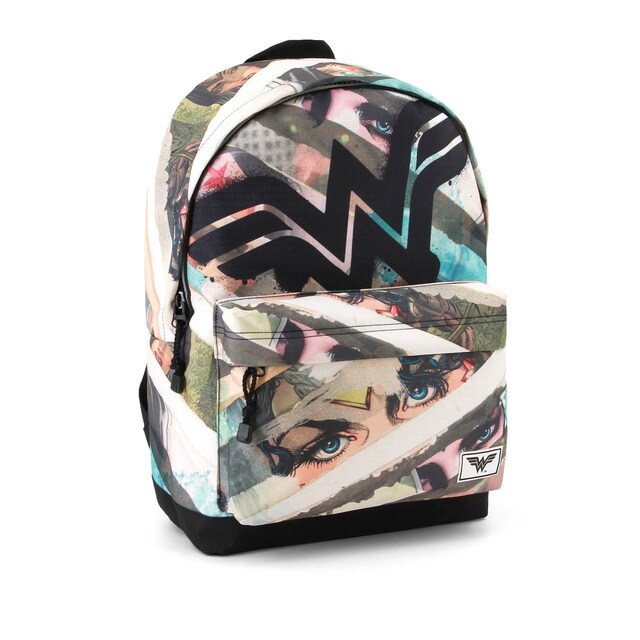 Mochila · Papelería Wonder Hipercor Freestyle Collage Woman Marrón P0wknO
