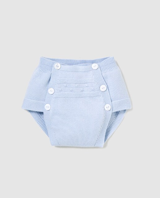 Tapa-fraldas de tricot de Recém-nascido Dulces azul