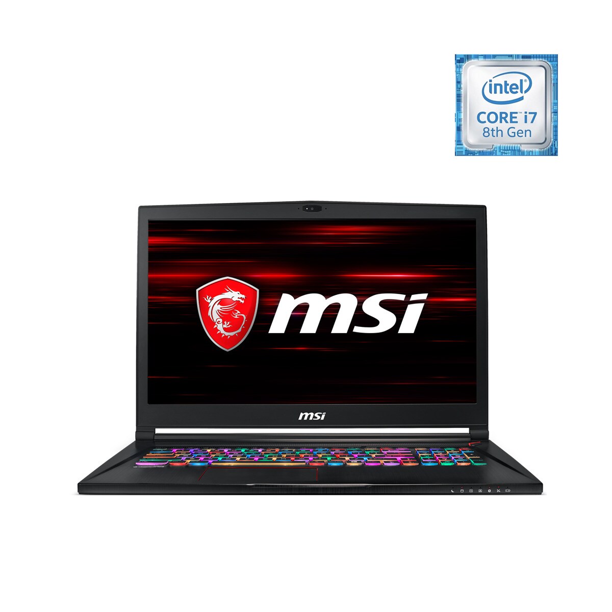 Portátil Gaming MSI GS73 (STEALTH) 8RE-007XES, i7, 16 GB, 256 GB SSD + 1TB HDD, GTX1060 6GB, Sin Sistema Operativo