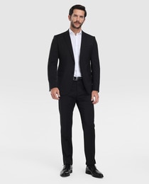 emporio armani black suit