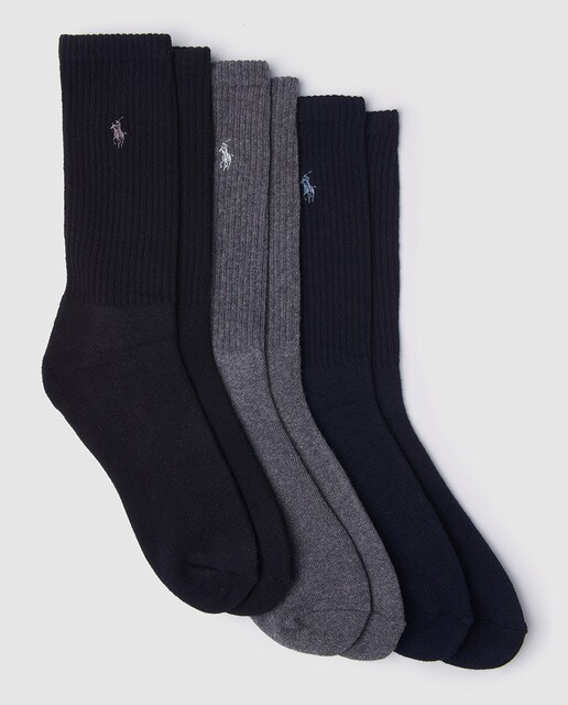Of Polo Colours Short Three Socks Pack Ralph Assorted Lauren Men's In 0vm8Nnw