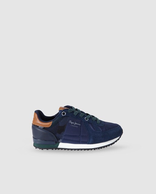 Zapatillas Jeans De Con Cordones Deportivas En Azul Niño Marino Pepe LqVjUzGSpM