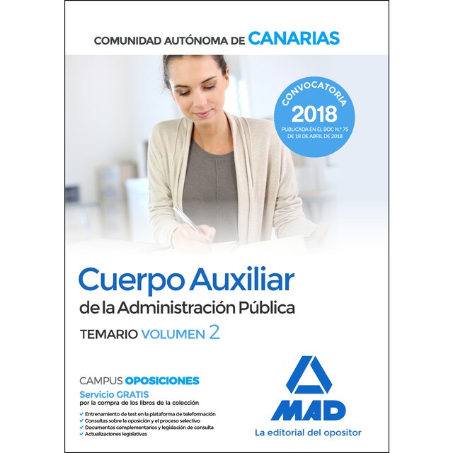 Cuerpo auxiliar de la administración pública de la comunidad autónoma de canarias. Temario volumen 2.pdf