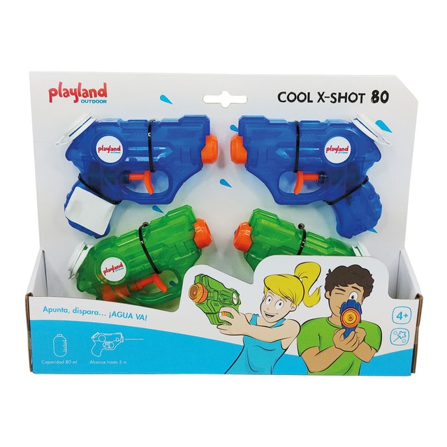 Set 4 pistolas de agua 80 ml Xshot Cool 80 El Corte Inglés