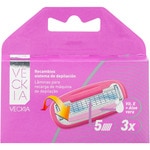 Nachfüllpackung Enthaarungsrasierer 5 Klingen mit Vitamin E und Aloe Vera Blister 3 Nachfüllpackung