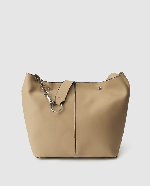 El En Inglés Hobo Broche Corte Beige Moda Con · mN0nvO8w