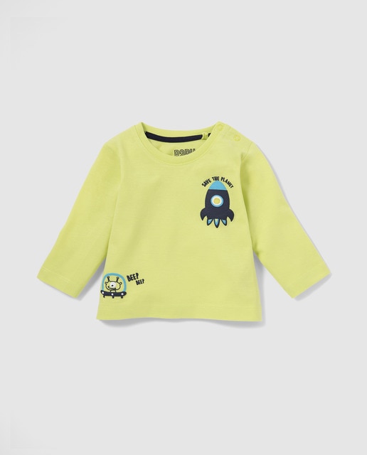 T-shirt de bebé menino Freestyle lima com alfinete