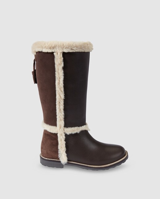 Con Pelo Botas Color De · Marrón Niña Brotes Adorno nxWq4WRHw