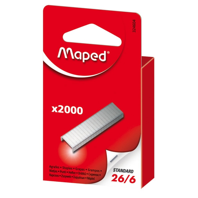Caja Colgable de 2.000 Grapas Nº 26/6 Maped