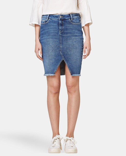 esprit denim skirt