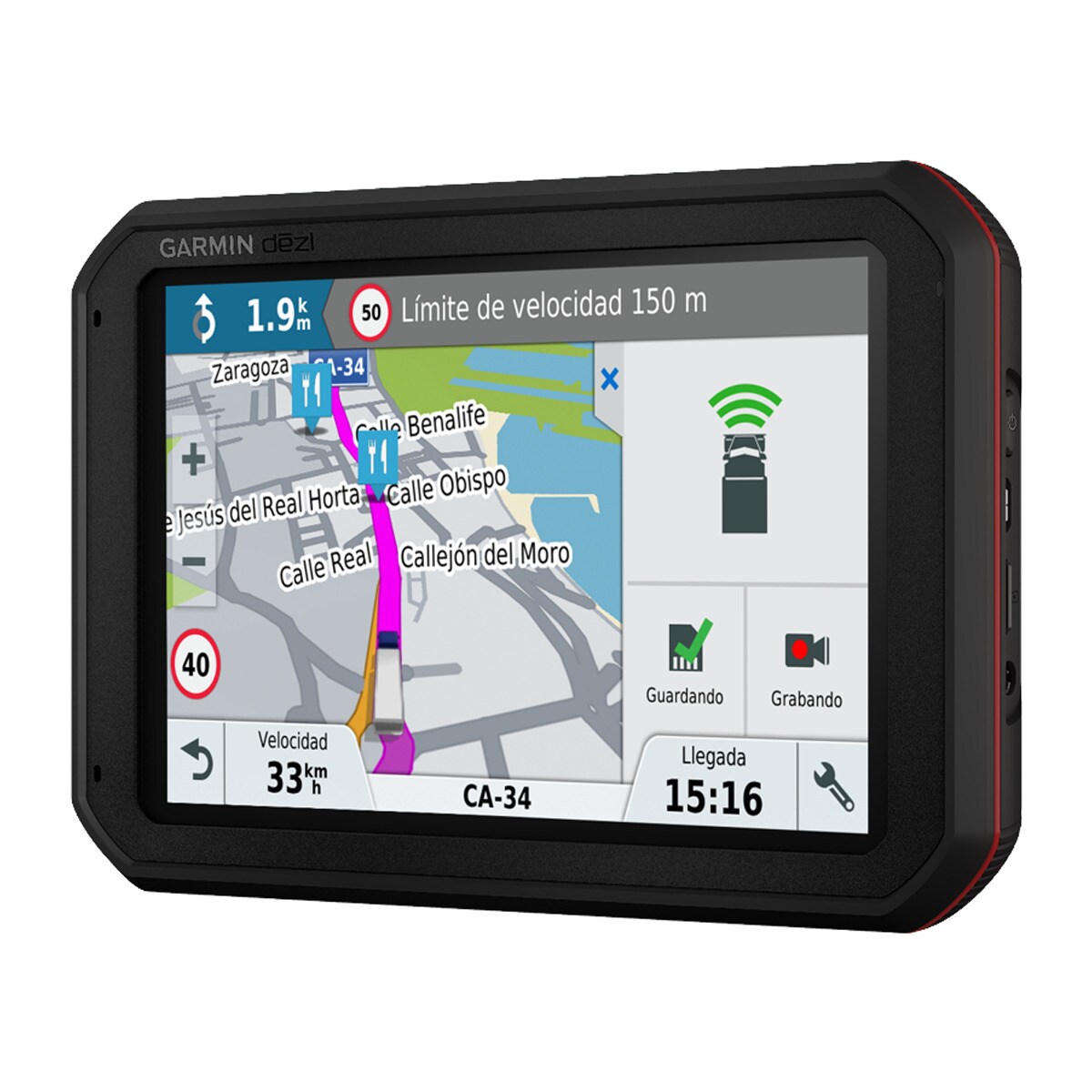 Navegador GPS Garmin DezlCam 785 LMT-D Europa 45 países, cámara integrada