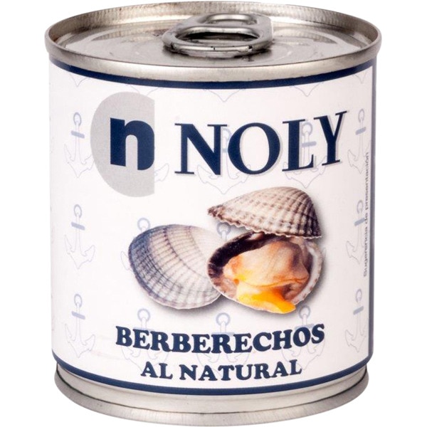 NOLY berberechos al natural holandeses bote 90 g neto escurrido