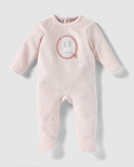 Pyjama Bebe Fille Cotton Juice Rose Motif Lapin Mode El Corte Ingles