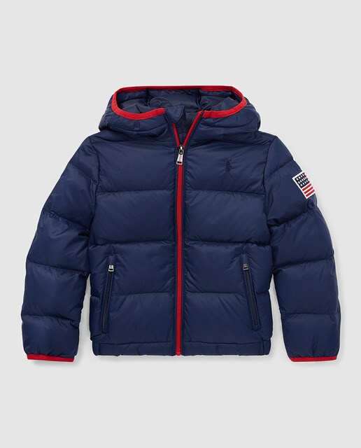 Polo Capuche Doudoune Ralph Garçon Lauren Bleue À K1JlFTc3