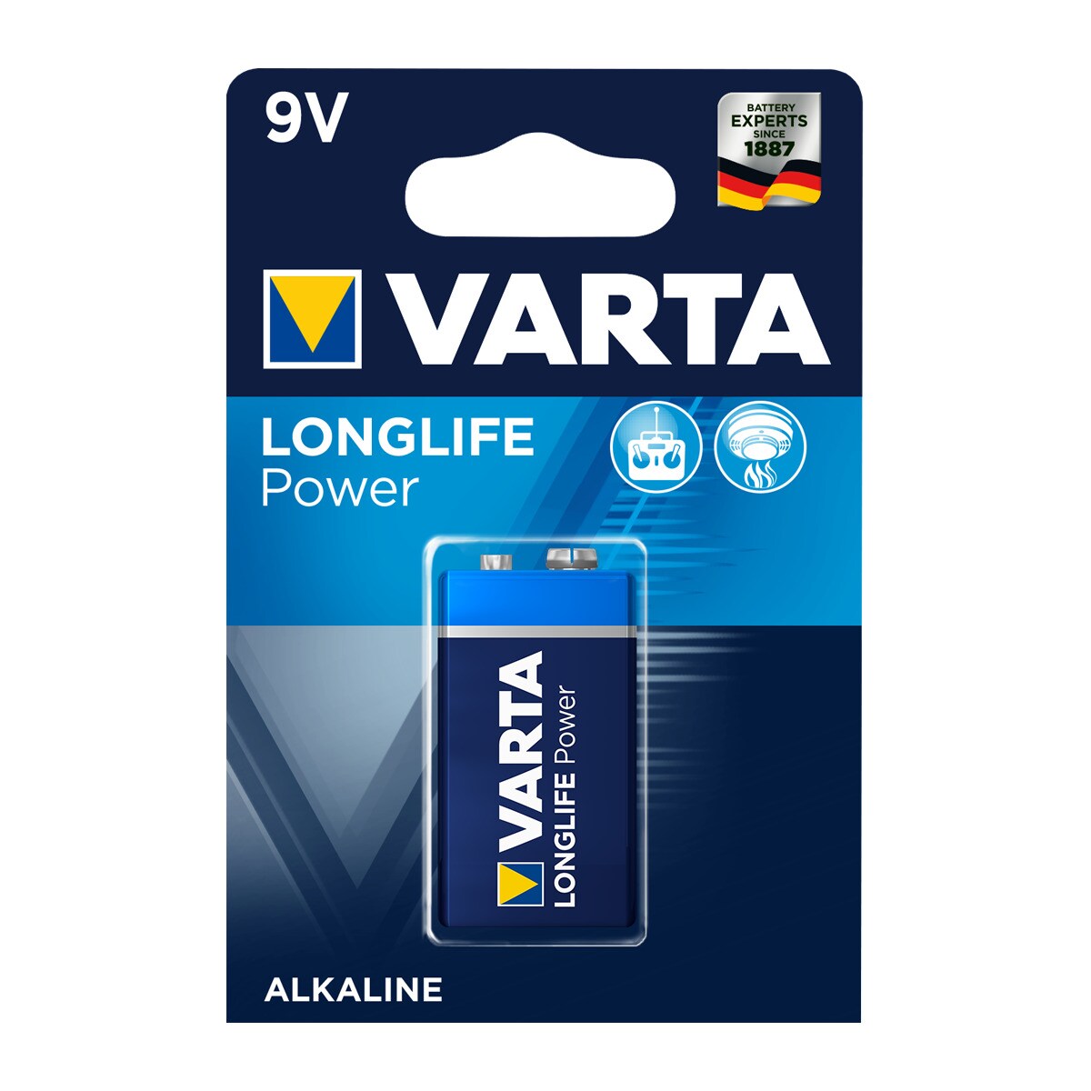 Pila alcalina Varta 6LR61 Longlife Power 9V