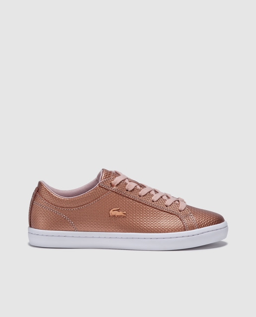 chaussure lacoste marron