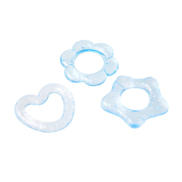 Juego de 3 Mordedores refrigerantes Cotton Juice Baby Home azul