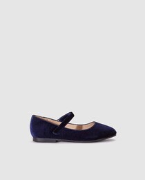 blue velvet mary janes